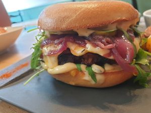 Burger (chef recommendation) at Rucolino in Dudelange