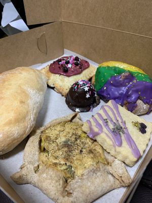 Maddi gras treatbox  at Cats Luck Vegan in Neptune City