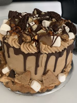 Look at this amazing cake!!!!!! at Cats Luck Vegan in Neptune City