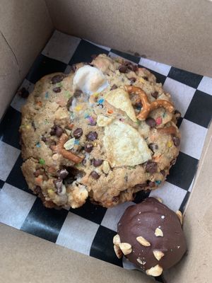 compost cookie + pb truffle at Cats Luck Vegan in Neptune City