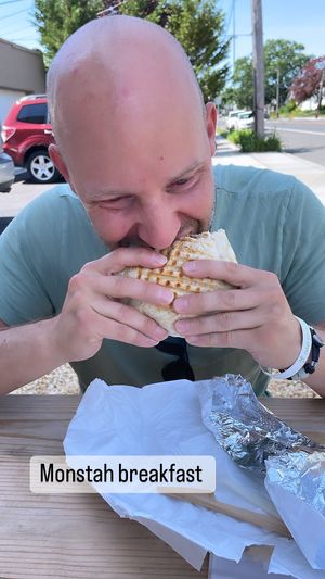 One of the crunch wraps   at Cats Luck Vegan in Neptune City