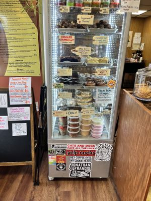 Nom nom nom  at Cats Luck Vegan in Neptune City