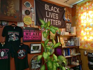 Udder Chaos Farm Sanctuary and other awesome merch/advocacy at Cats Luck Vegan in Neptune City