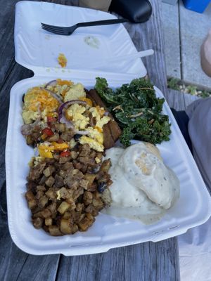 Breakfast Platter  at Cats Luck Vegan in Neptune City