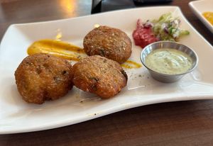 Aloo tikki   at Madras Cafe in Glasgow