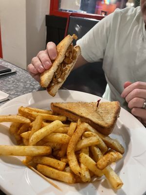 Vegan Chikn sandwich  at The Other Side HI Diner in Honolulu