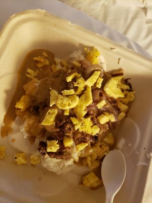 Vegan Loco Moco #Veganuary at The Other Side HI Diner in Honolulu