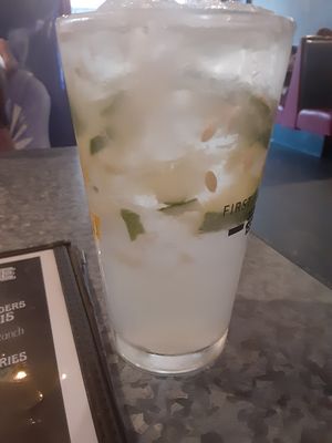 Cucumber soda at The Other Side HI Diner in Honolulu