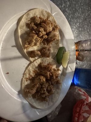 Vegan chicken tacos   at The Other Side HI Diner in Honolulu