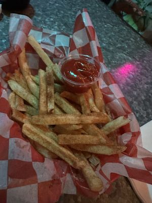 Cajun basket of fries  at The Other Side HI Diner in Honolulu
