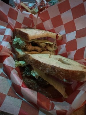 Vegan Pesto Chicken sandwich   at The Other Side HI Diner in Honolulu