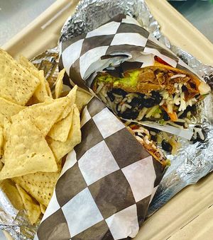 Jackfruit Carnitas Burritos  at Flavors in Phoenix