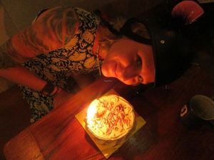 Me on my b-day. I got ears ;-)) at Sushi Kitchen - Sungai Ara in Penang