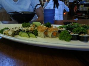 S21: Happiness Family Sushi Set - RM36
Pretty good. Considering how you wouldn't find anything similar elsewhere, the price isn't too unreasonable but definitely on the high side. at Sushi Kitchen - Sungai Ara in Penang