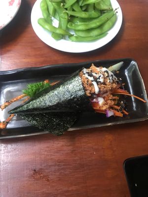 Salad hand roll at Sushi Kitchen - Sungai Ara in Penang