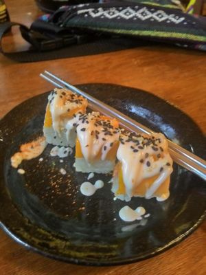 'Golden Age' inside-out roll, simply amazing! at Sushi Kitchen - Sungai Ara in Penang