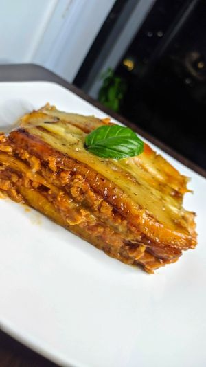 Lasaña de plátano maduro  at Sal & Canela  in Panama City