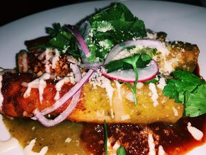 Enchiladas at GuacStar Kitchen and Cantina in Tempe
