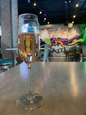Sparking rose at GuacStar Kitchen and Cantina in Tempe