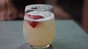 some alcohol my friend had at GuacStar Kitchen and Cantina in Tempe