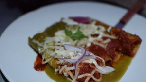 enchiladas  at GuacStar Kitchen and Cantina in Tempe