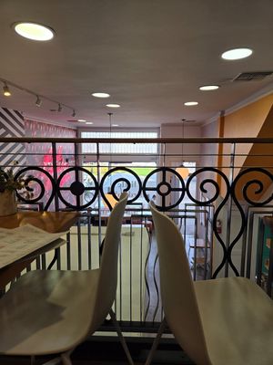 Upstairs seating at Parakeet Cafe in Coronado