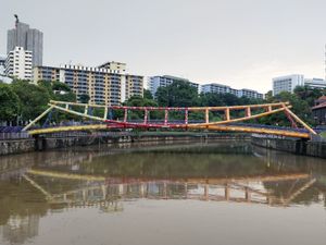 View of the River at Privé - Robertson Quay in Central Singapore