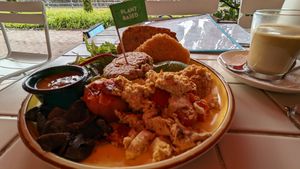 Vegan 'Full English' breakfast -- the Plant Power Breakfast at Privé - Robertson Quay in Central Singapore