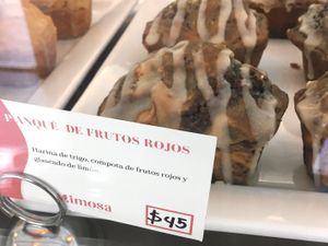 Panque de frutos rojos 🍓🫐 at Mimosa Vegan Bakery in Hermosillo