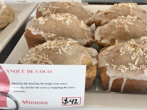 Panque de coco 🥥  at Mimosa Vegan Bakery in Hermosillo