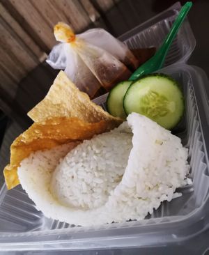 素食咖喱饭 VEGAN Style Curry Rendang RICE at Ming's Vege Stall 铭仔素食 in Bukit Mertajam