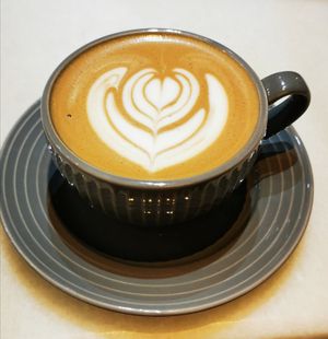 Mocha w soy milk at Lucky Cat Cafe in Northeast Singapore