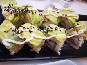 Avocado Maki at Lucky Cat Cafe in Northeast Singapore