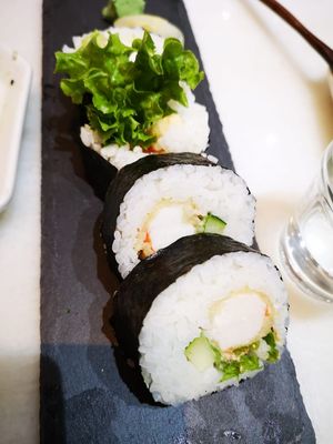 Ebi Tempura Maki at Lucky Cat Cafe in Northeast Singapore