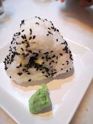 Avocado Vegan Mayo Onigiri at Lucky Cat Cafe in Northeast Singapore