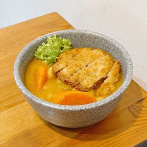 Katsu don. Love this at Lucky Cat Cafe in Northeast Singapore