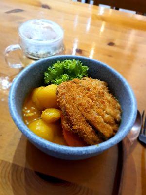 Curry Katsu Don at Lucky Cat Cafe in Northeast Singapore