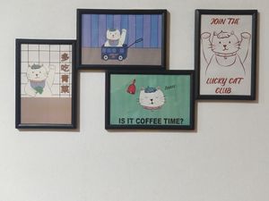 interior decor at Lucky Cat Cafe in Northeast Singapore