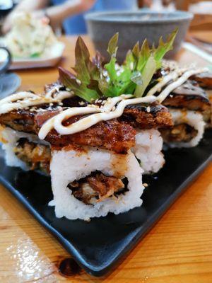 Tofunagi Maki at Lucky Cat Cafe in Northeast Singapore