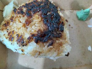 Yaki shoyu onigiri at Lucky Cat Cafe in Northeast Singapore