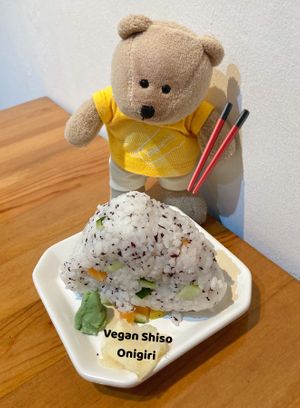 Shiso Onigiri at Lucky Cat Cafe in Northeast Singapore
