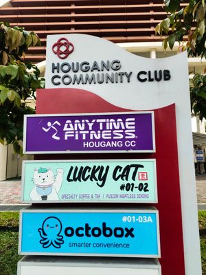 Located inside Hougang Community Club at Lucky Cat Cafe in Northeast Singapore