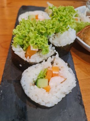 Konjac Salmon Maki ~ 11/8/22 at Lucky Cat Cafe in Northeast Singapore