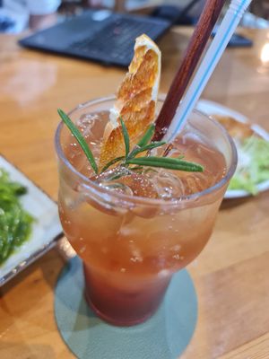 Grapefruit Chamomile Soda ~ 11/8/22 at Lucky Cat Cafe in Northeast Singapore