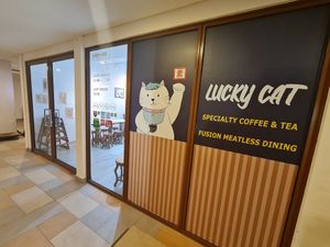 Restaurant front ~ 11/8/22 at Lucky Cat Cafe in Northeast Singapore