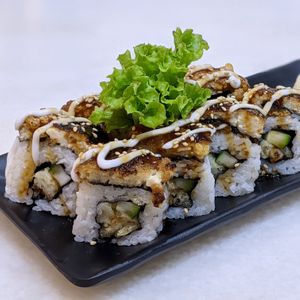 Tofunagi Maki at Lucky Cat Cafe in Northeast Singapore