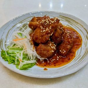 Yangnyeom Monkey Head Mushroom at Lucky Cat Cafe in Northeast Singapore