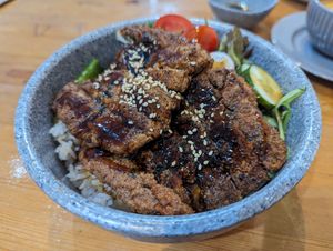 Tofunagi Don (Vegan) at Lucky Cat Cafe in Northeast Singapore