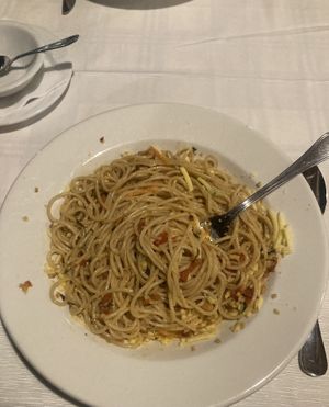 Vegan aglio e oglio (came with vegan parmesan)  at Martelli Pizza Italian in Paphos