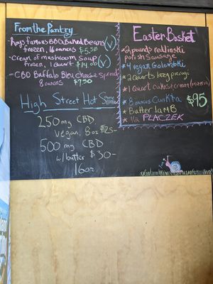 Specials when I was there (April 2021) at Cafe Godot in Buffalo